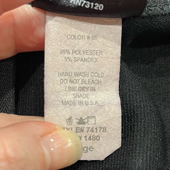 Frederick's of Hollywood Jumpsuit Size Large Black Flare Leg Playsuit Catsuit - Picture 11 of 12